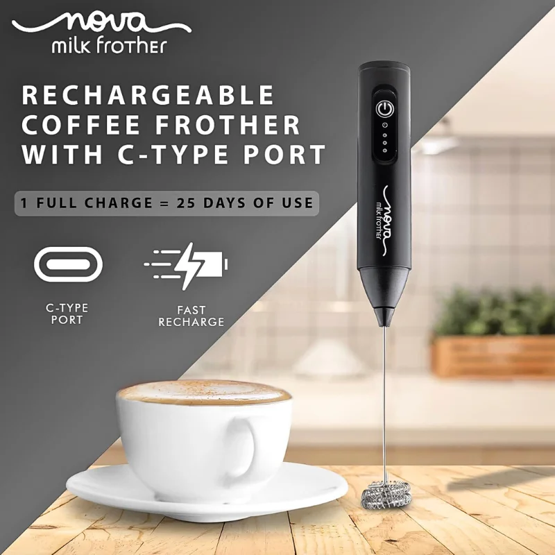 Nova Rechargeable Milk Frother