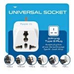 Ceptics UK Adapter for Indian Pins